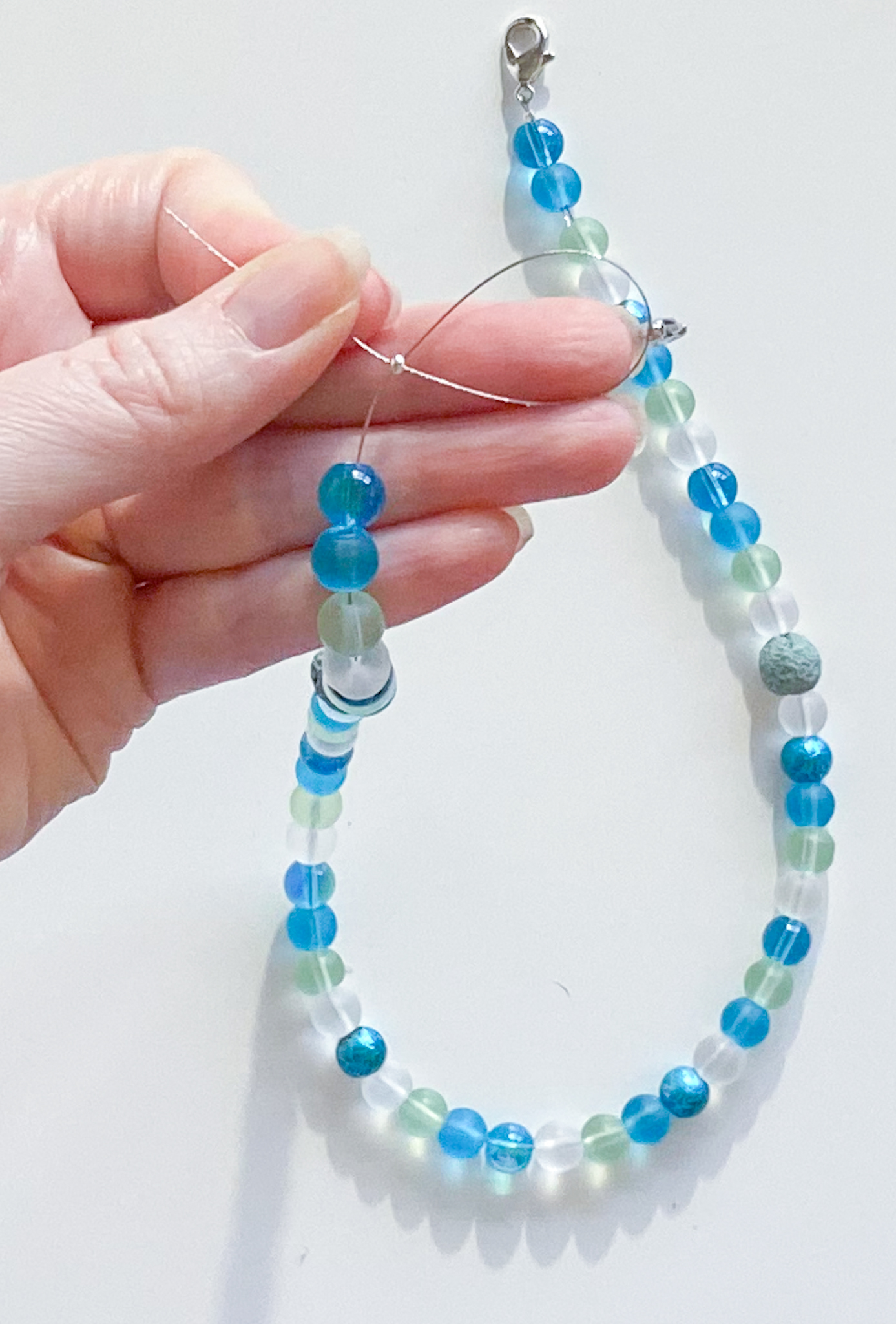 Beaded Diffuser Mask Chain - Teacher Baker Maker