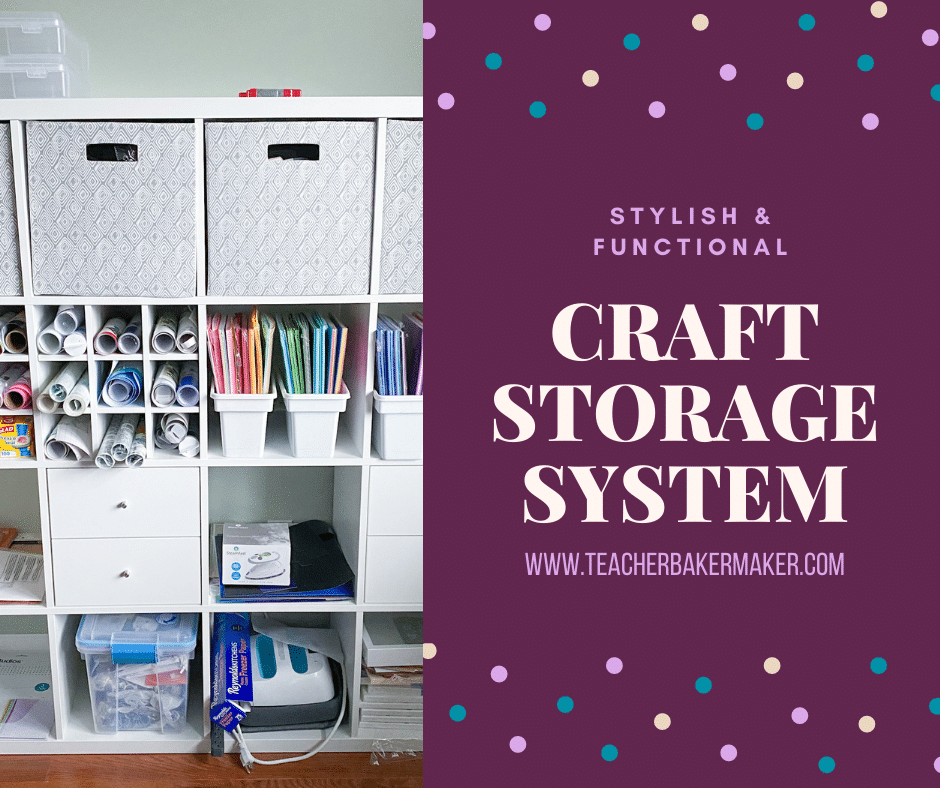 7 Stylish Craft and Cricut Supply Organization Ideas to Tidy Up Your  Crafting Space - Teacher Baker Maker