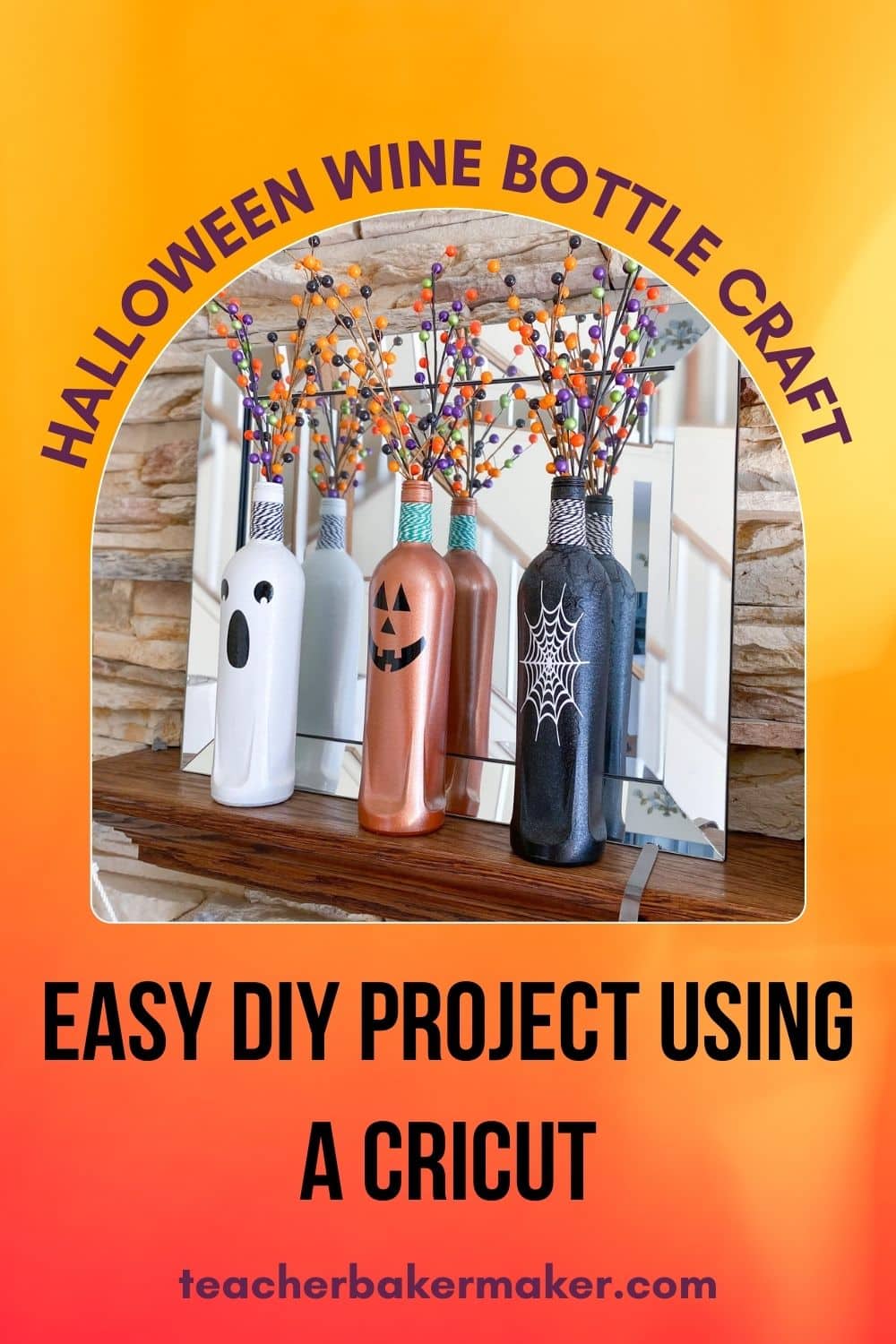 How to Create a Halloween Wine Bottle Craft to Upcycle Your Empties